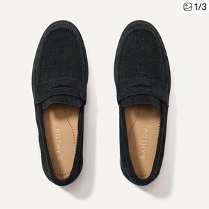 Women’s 9 Rothy’s The Penny Loafer in ReVelvet Black, new in box